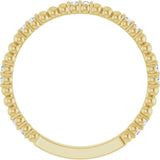 14K Yellow 1/8 CTW Natural Diamond Anniversary Band