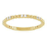 14K Yellow 1/8 CTW Natural Diamond Anniversary Band