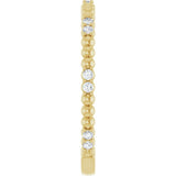 14K Yellow Gold 1/8 CTW Lab-Grown Diamond Anniversary Band