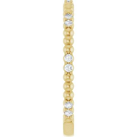 14K Yellow Gold 1/8 CTW Natural Diamond Anniversary Band