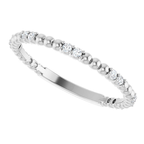14K White Gold 1/8 CTW Lab-Grown Diamond Anniversary Band