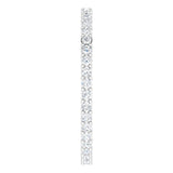 14K White Gold 3/8 CTW Natural Diamond Eternity Band Size 5.5