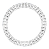 14K White Gold 3/8 CTW Natural Diamond Eternity Band Size 5.5