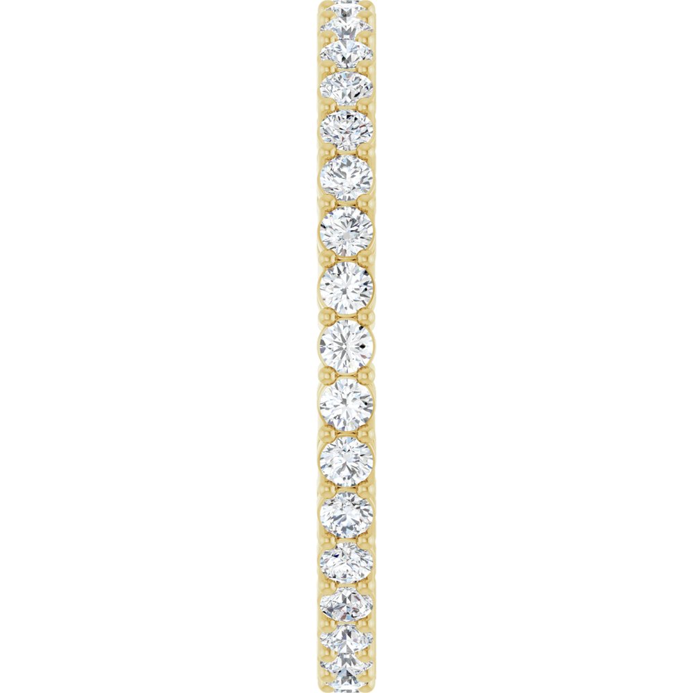 14K Yellow Gold 3/4 CTW Natural Diamond Eternity Band Size 7