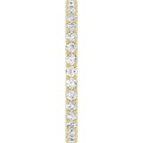 14K Yellow Gold 3/4 CTW Natural Diamond Eternity Band Size 7