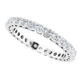 14K White Gold 9/10 CTW Lab-Grown Diamond  Eternity Band