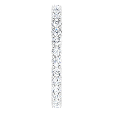 14K White Gold 9/10 CTW Lab-Grown Diamond  Eternity Band