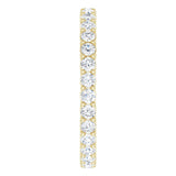 14K Yellow 9/10 CTW Natural Diamond Eternity Band