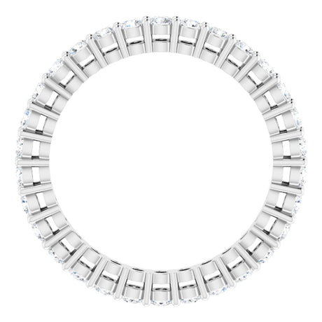 14K White Gold 9/10 CTW Lab-Grown Diamond  Eternity Band