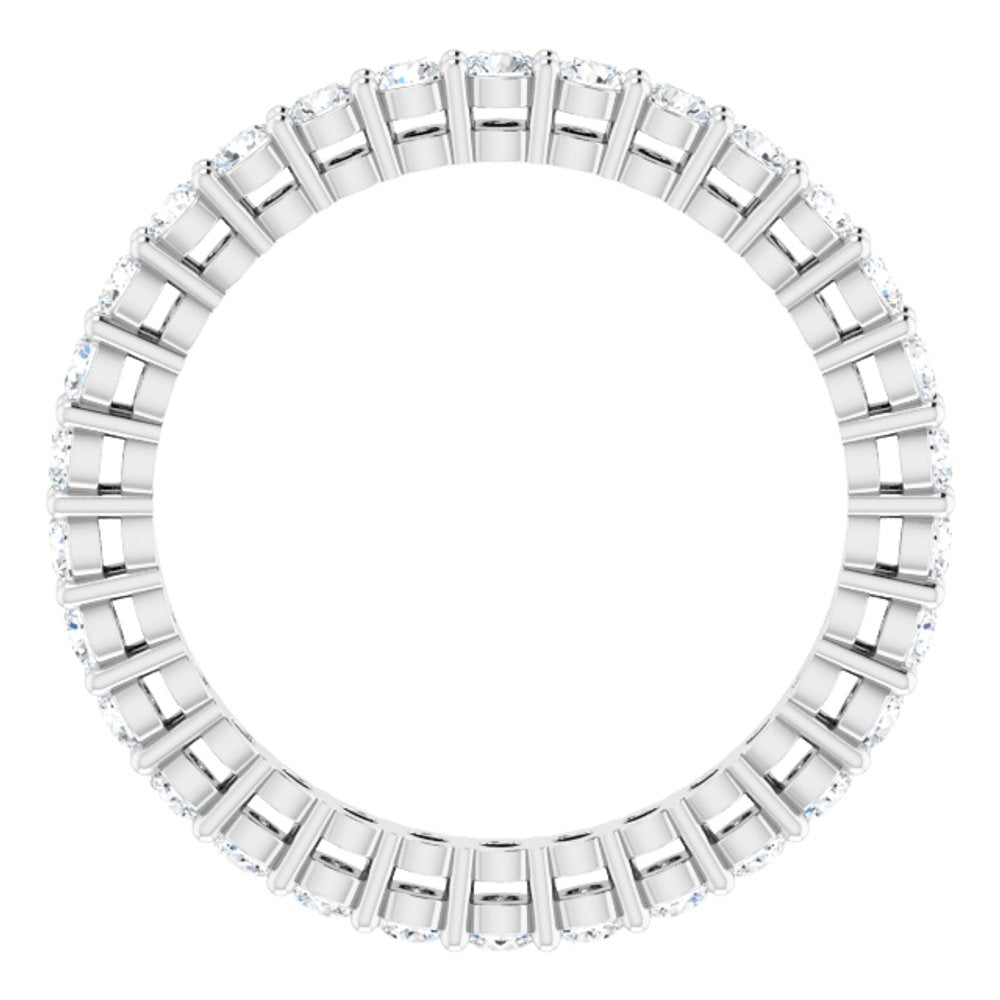 14K White Gold 9/10 CTW Lab-Grown Diamond  Eternity Band