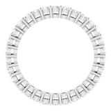 14K White Gold 9/10 CTW Lab-Grown Diamond  Eternity Band