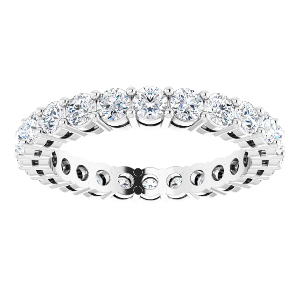 14K White 1 3/8 CTW Lab-Grown Diamond  Eternity Band