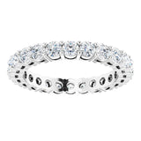 14K White 1 3/8 CTW Lab-Grown Diamond  Eternity Band