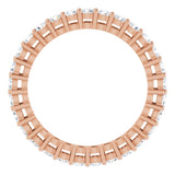 14K Rose Gold 7/8 CTW Natural Diamond Eternity Band Size 5