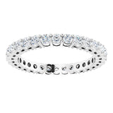 14K White Gold 9/10 CTW Lab-Grown Diamond  Eternity Band