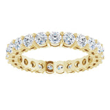 14K Yellow Gold 1 7/8 CTW Lab-Grown Diamond Eternity Band Size 6.5