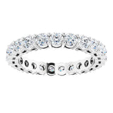14K White Gold 1 7/8 CTW Lab-Grown Diamond Eternity Band Size 6.5