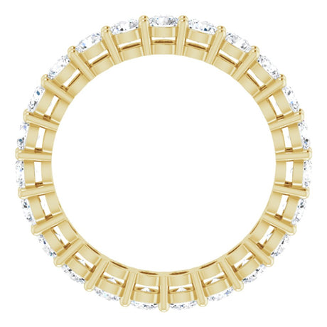 14K Yellow Gold 1 7/8 CTW Lab-Grown Diamond Eternity Band Size 6.5