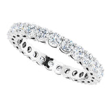 14K White Gold 1 1/2 CTW Lab-Grown Diamond  Eternity Band Size 6.5