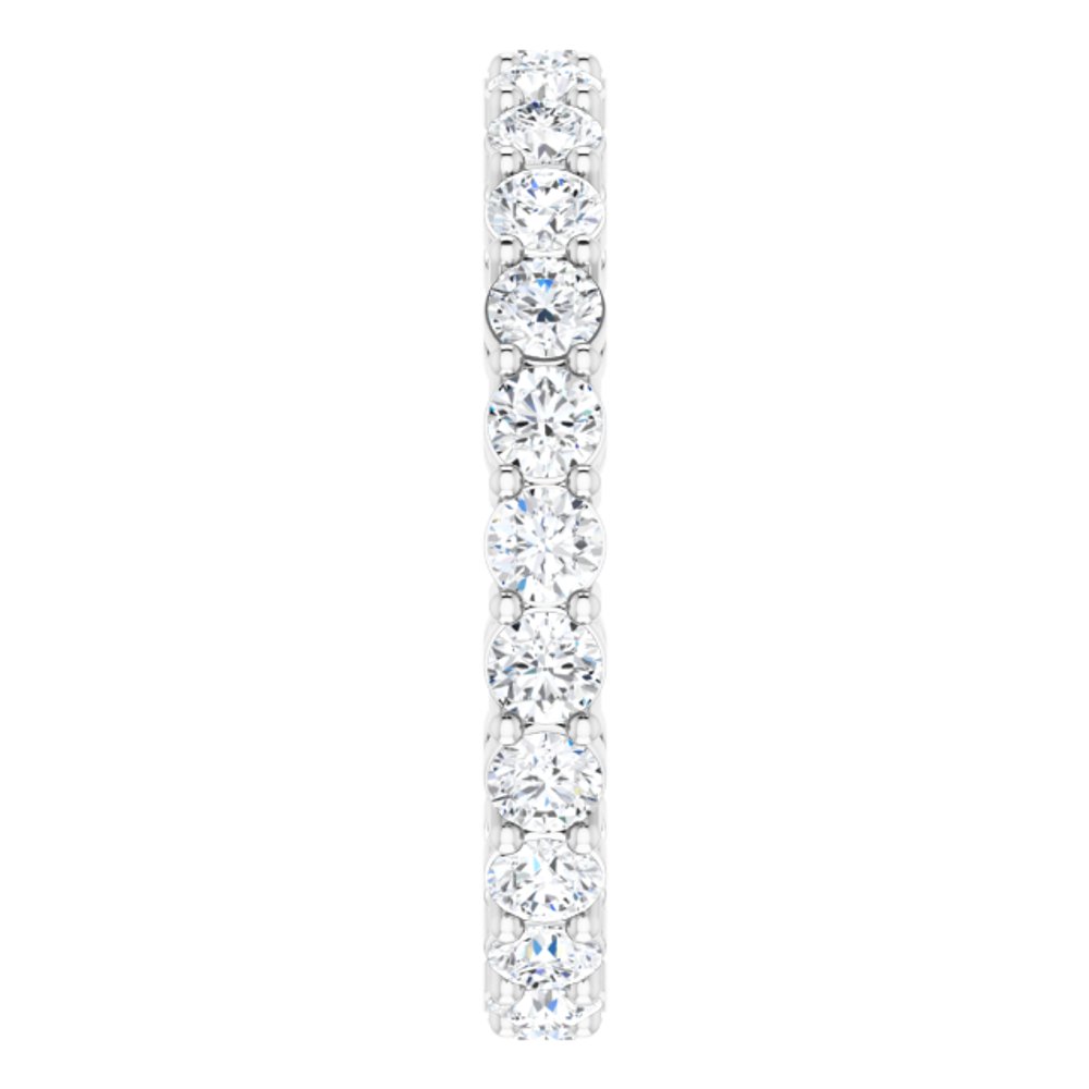 14K White 1 3/8 CTW Lab-Grown Diamond  Eternity Band