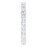 14K White Gold 1 1/2 CTW Lab-Grown Diamond  Eternity Band Size 6.5