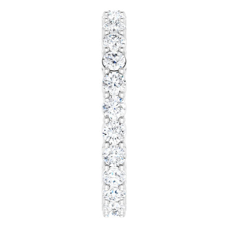 14K White Gold 1 1/2 CTW Lab-Grown Diamond  Eternity Band Size 6.5
