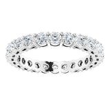 14K White Gold 1 3/4 CTW Natural Diamond Eternity Band Size 6