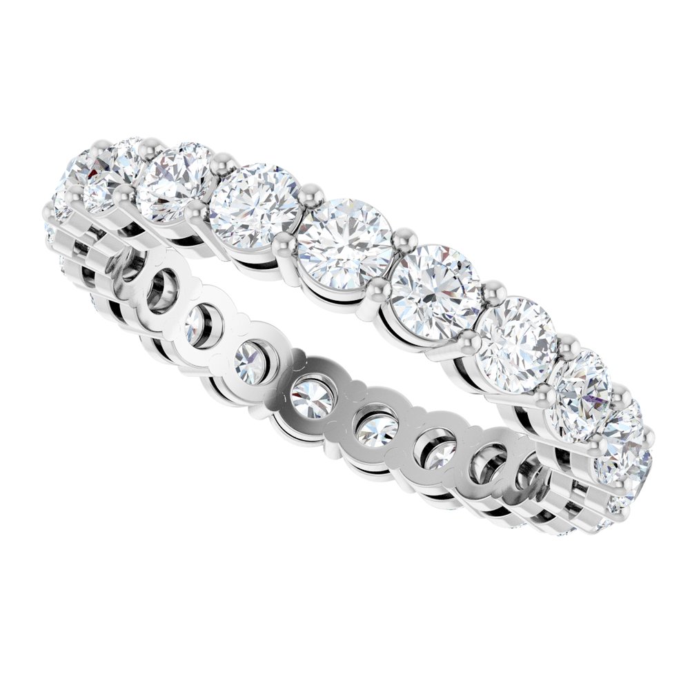 14K White 2 1/5 CTW Lab-Grown Diamond  Eternity Band