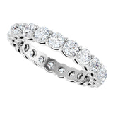 14K White 2 1/5 CTW Lab-Grown Diamond  Eternity Band