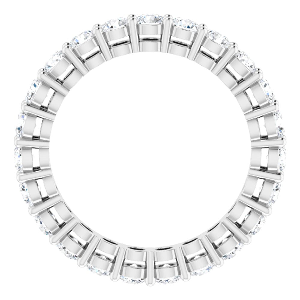 14K White Gold 1 3/8 CTW Natural Diamond Eternity Band Size 5