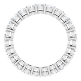 14K White Gold 1 3/8 CTW Natural Diamond Eternity Band Size 5