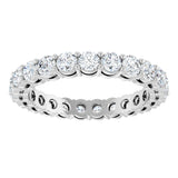 14K White Gold 1 7/8 CTW Lab-Grown Diamond Eternity Band