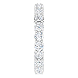 14K White Gold 1 9/10 CTW Natural Diamond Eternity Band Size 5