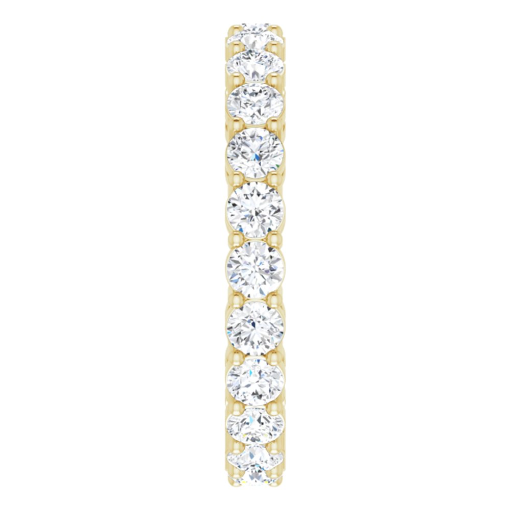 14K Yellow Gold 1 7/8 CTW Lab-Grown Diamond Eternity Band Size 6.5