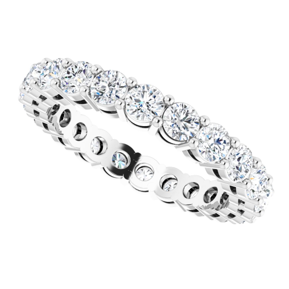 14K White Gold 1 3/4 CTW Lab-Grown Diamond Eternity Band