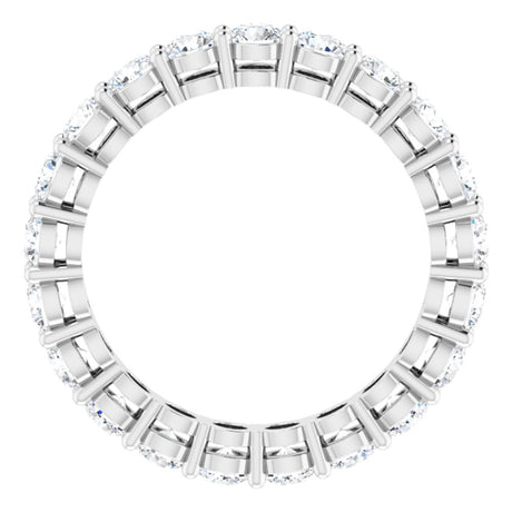 14K White Gold 1 9/10 CTW Natural Diamond Eternity Band Size 5