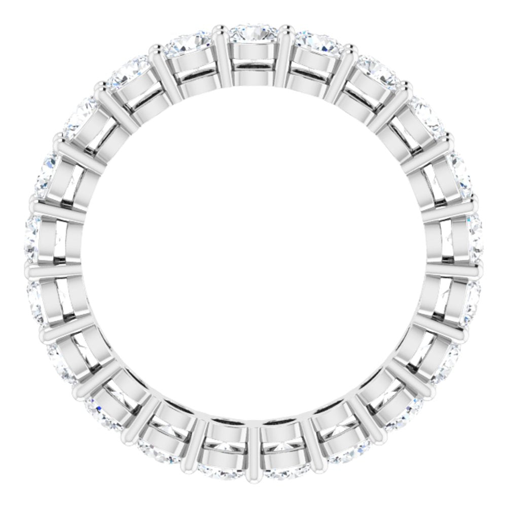 14K White Gold 1 9/10 CTW Natural Diamond Eternity Band Size 5