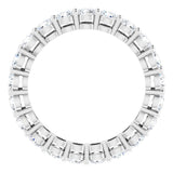 14K White Gold 1 9/10 CTW Natural Diamond Eternity Band Size 5