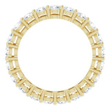 14K Yellow Gold 2 CTW Natural Diamond Eternity Band Size 5.5