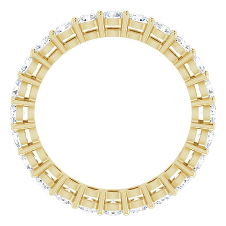 14K Yellow 1 3/4 CTW Natural Diamond Eternity Band Size 6