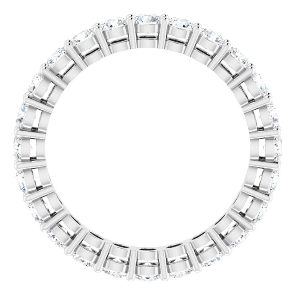 14K White Gold 1 3/4 CTW Natural Diamond Eternity Band Size 6