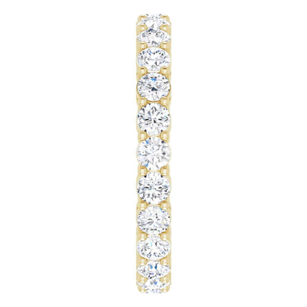 14K Yellow 1 3/4 CTW Natural Diamond Eternity Band Size 6