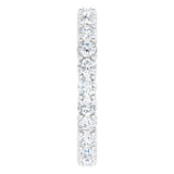 14K White Gold 1 3/4 CTW Natural Diamond Eternity Band Size 6