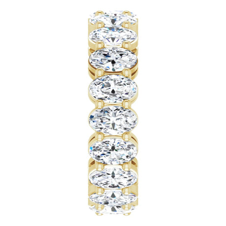 14K Yellow Gold 3 3/8 CTW Lab-Grown Diamond Eternity Band