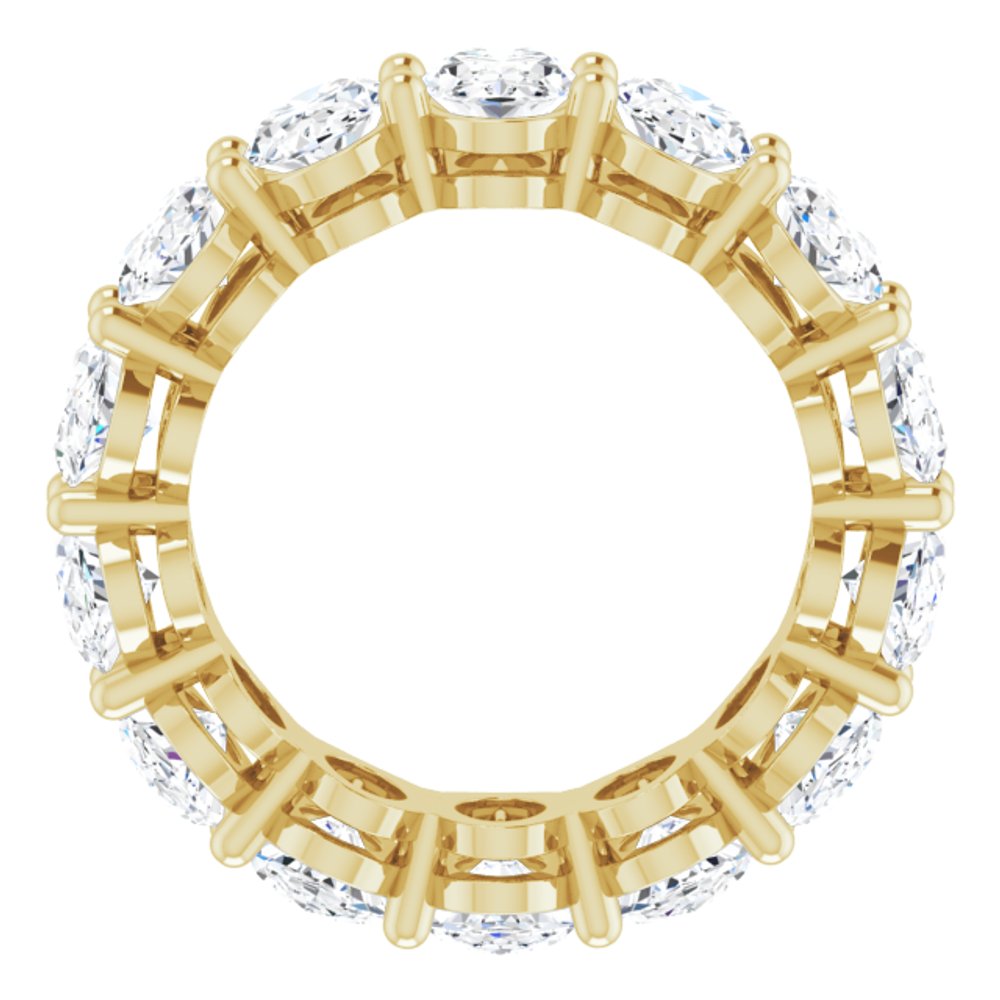 14K Yellow Gold 5 1/5 CTW Lab-Grown Diamond Eternity Band