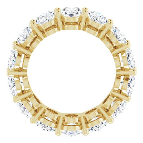 14K Yellow Gold 5 1/5 CTW Lab-Grown Diamond Eternity Band