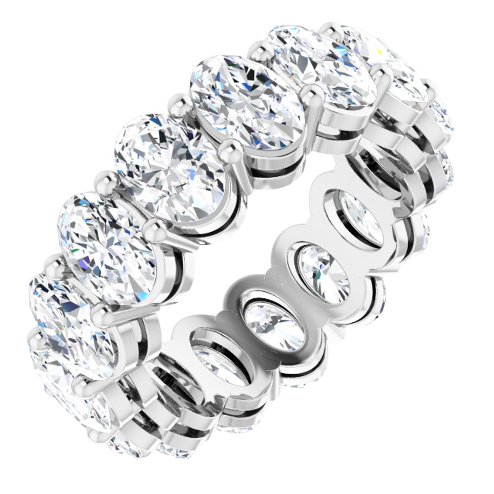 14K White Gold 5 1/2 CTW Lab-Grown Diamond Eternity Band
