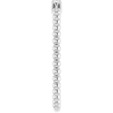 14K White 1/10 CTW Natural Diamond Beaded Ring