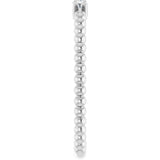 14K White Gold 1/10 CTW Natural Diamond Beaded Ring