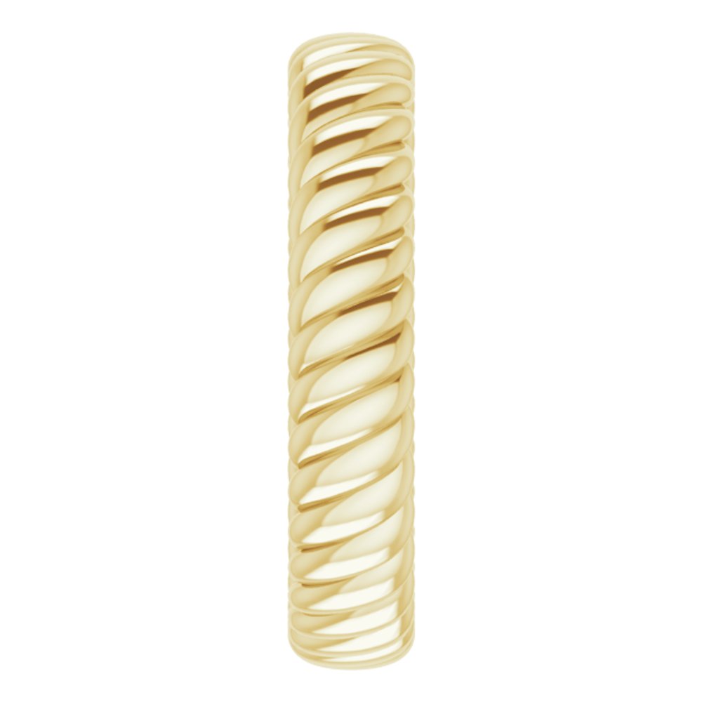 14K Yellow 3.5 mm Rope Band